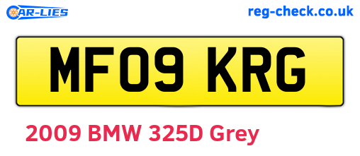 MF09KRG are the vehicle registration plates.