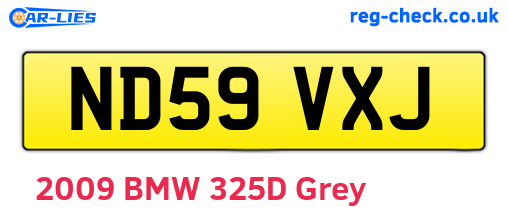 ND59VXJ are the vehicle registration plates.
