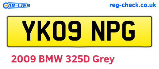 YK09NPG are the vehicle registration plates.