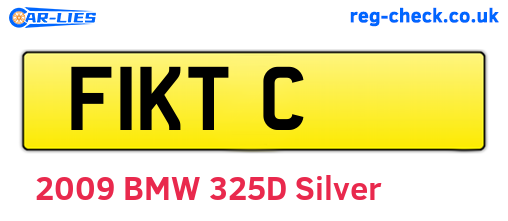 F1KTC are the vehicle registration plates.