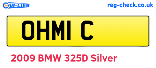 OHM1C are the vehicle registration plates.