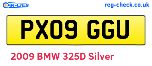 PX09GGU are the vehicle registration plates.