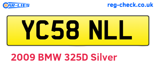 YC58NLL are the vehicle registration plates.