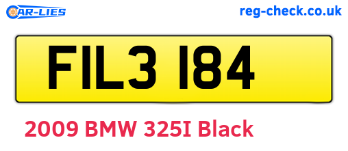 FIL3184 are the vehicle registration plates.