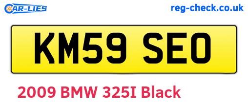 KM59SEO are the vehicle registration plates.
