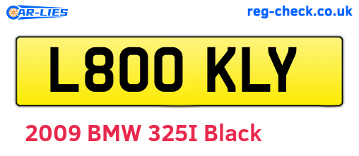 L800KLY are the vehicle registration plates.