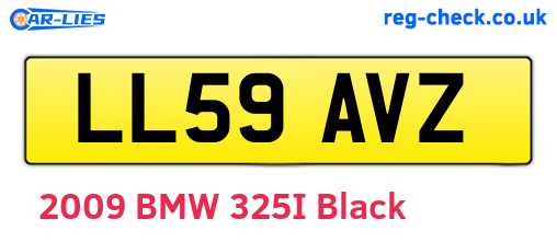 LL59AVZ are the vehicle registration plates.