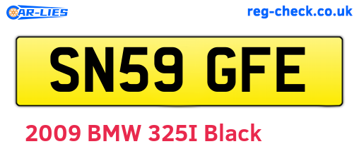 SN59GFE are the vehicle registration plates.