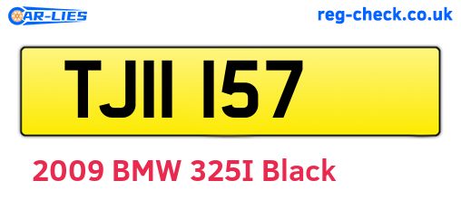 TJI1157 are the vehicle registration plates.
