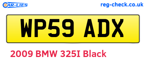 WP59ADX are the vehicle registration plates.
