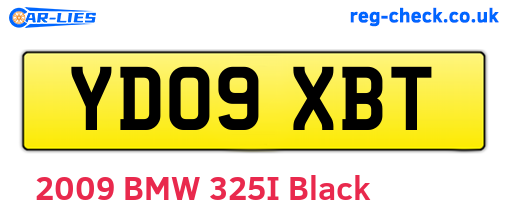 YD09XBT are the vehicle registration plates.