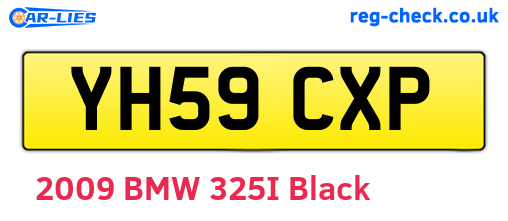 YH59CXP are the vehicle registration plates.
