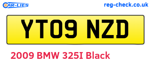 YT09NZD are the vehicle registration plates.