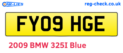 FY09HGE are the vehicle registration plates.