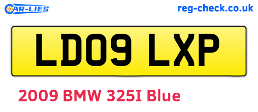 LD09LXP are the vehicle registration plates.