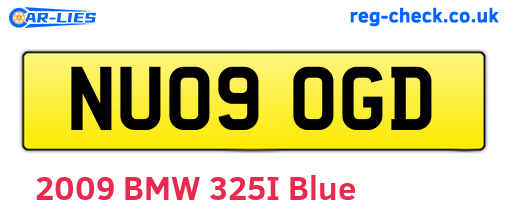 NU09OGD are the vehicle registration plates.