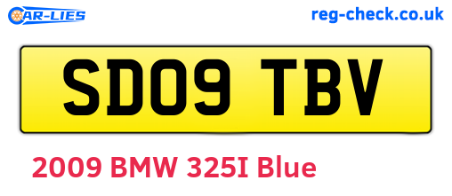 SD09TBV are the vehicle registration plates.