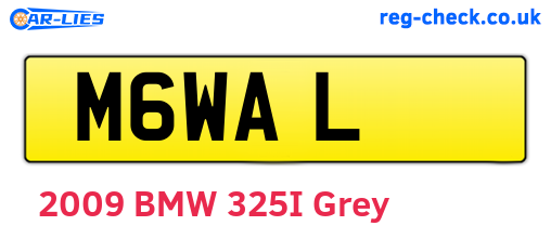 M6WAL are the vehicle registration plates.