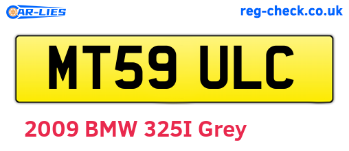 MT59ULC are the vehicle registration plates.