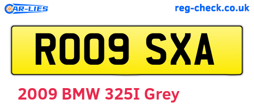 RO09SXA are the vehicle registration plates.