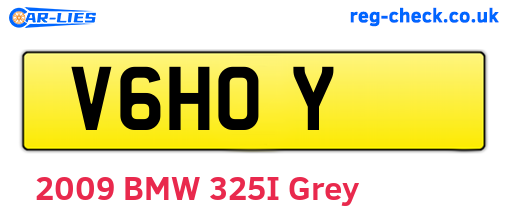 V6HOY are the vehicle registration plates.