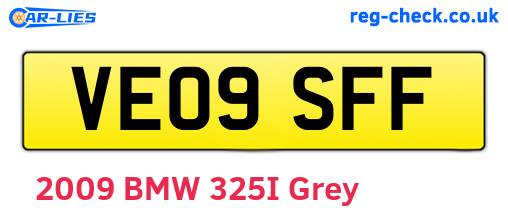 VE09SFF are the vehicle registration plates.