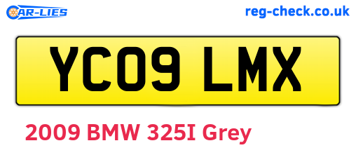 YC09LMX are the vehicle registration plates.