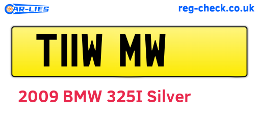 T11WMW are the vehicle registration plates.