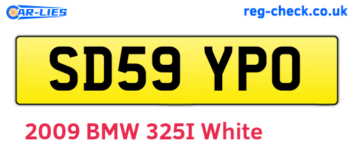 SD59YPO are the vehicle registration plates.