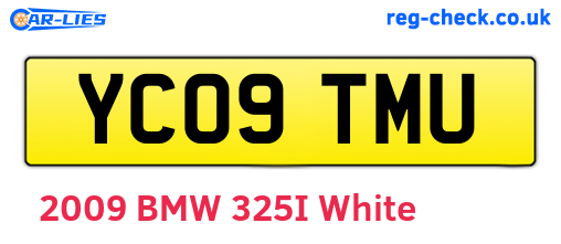 YC09TMU are the vehicle registration plates.