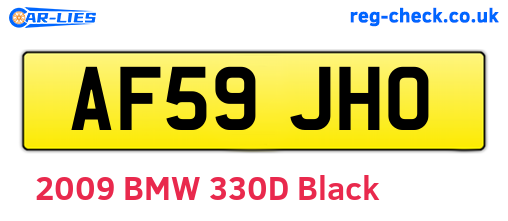 AF59JHO are the vehicle registration plates.