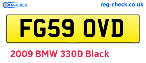 FG59OVD are the vehicle registration plates.