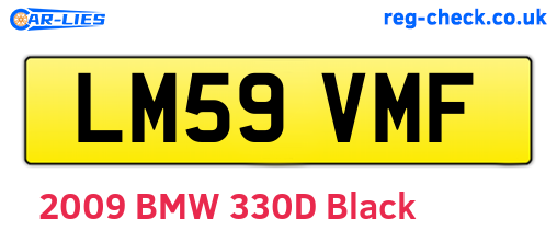 LM59VMF are the vehicle registration plates.