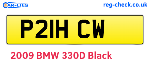 P21HCW are the vehicle registration plates.