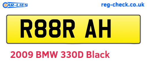 R88RAH are the vehicle registration plates.