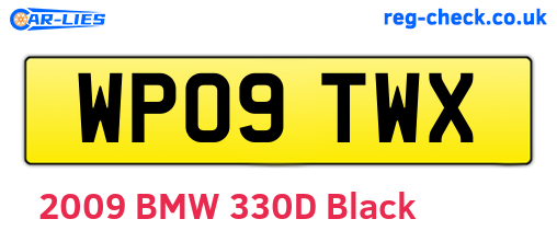 WP09TWX are the vehicle registration plates.