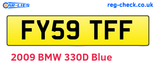 FY59TFF are the vehicle registration plates.