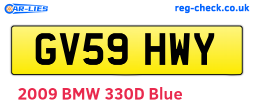 GV59HWY are the vehicle registration plates.