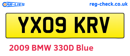YX09KRV are the vehicle registration plates.