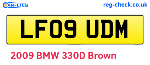 LF09UDM are the vehicle registration plates.