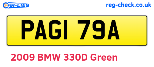 PAG179A are the vehicle registration plates.