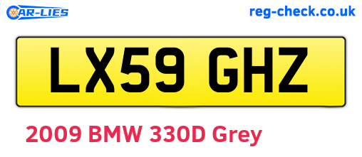 LX59GHZ are the vehicle registration plates.