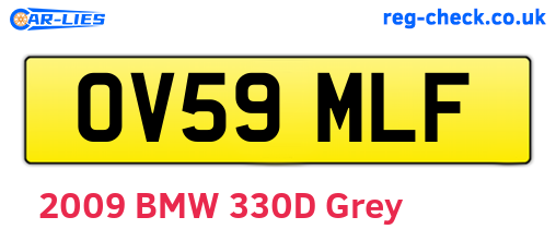 OV59MLF are the vehicle registration plates.