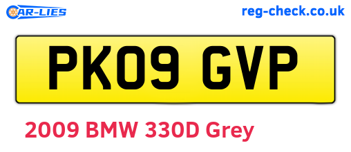 PK09GVP are the vehicle registration plates.