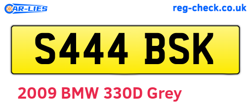 S444BSK are the vehicle registration plates.