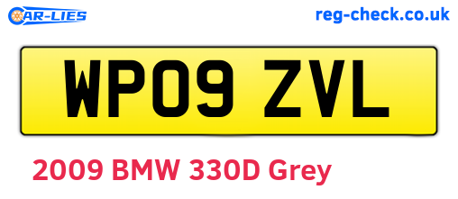 WP09ZVL are the vehicle registration plates.