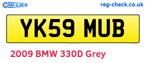 YK59MUB are the vehicle registration plates.