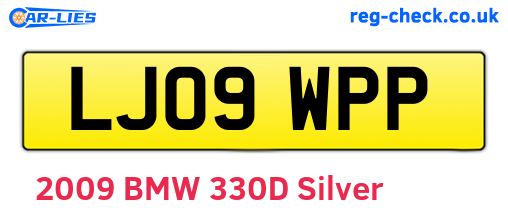 LJ09WPP are the vehicle registration plates.
