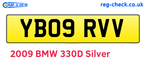 YB09RVV are the vehicle registration plates.