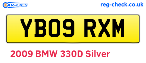 YB09RXM are the vehicle registration plates.